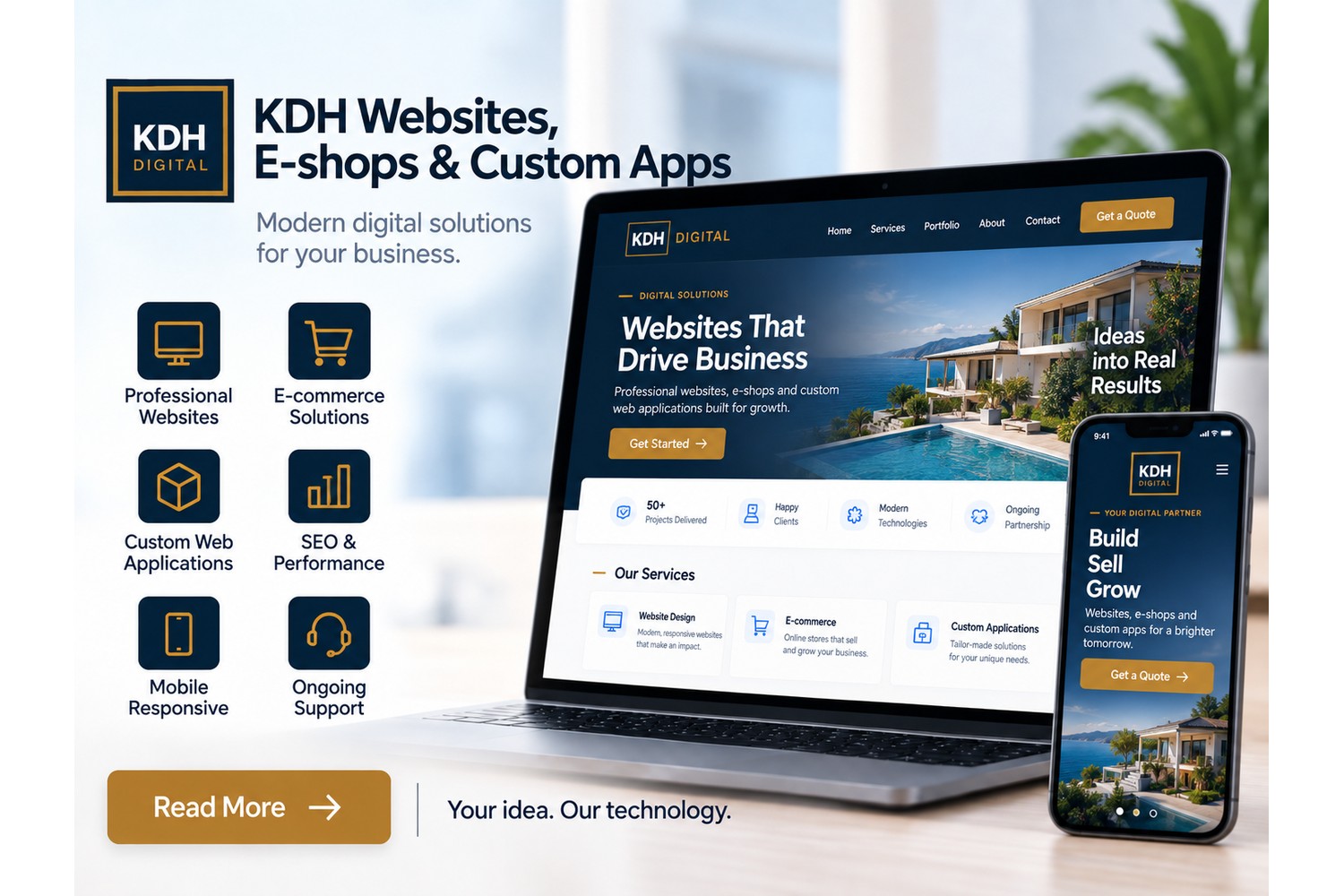 KDH Websites, E-shops & Custom Apps
