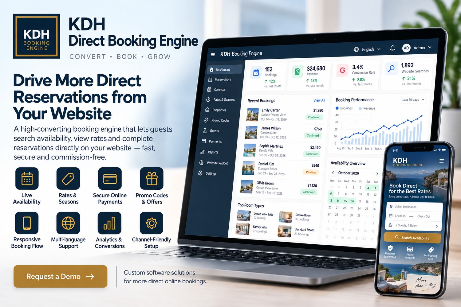KDH Direct Booking Engine