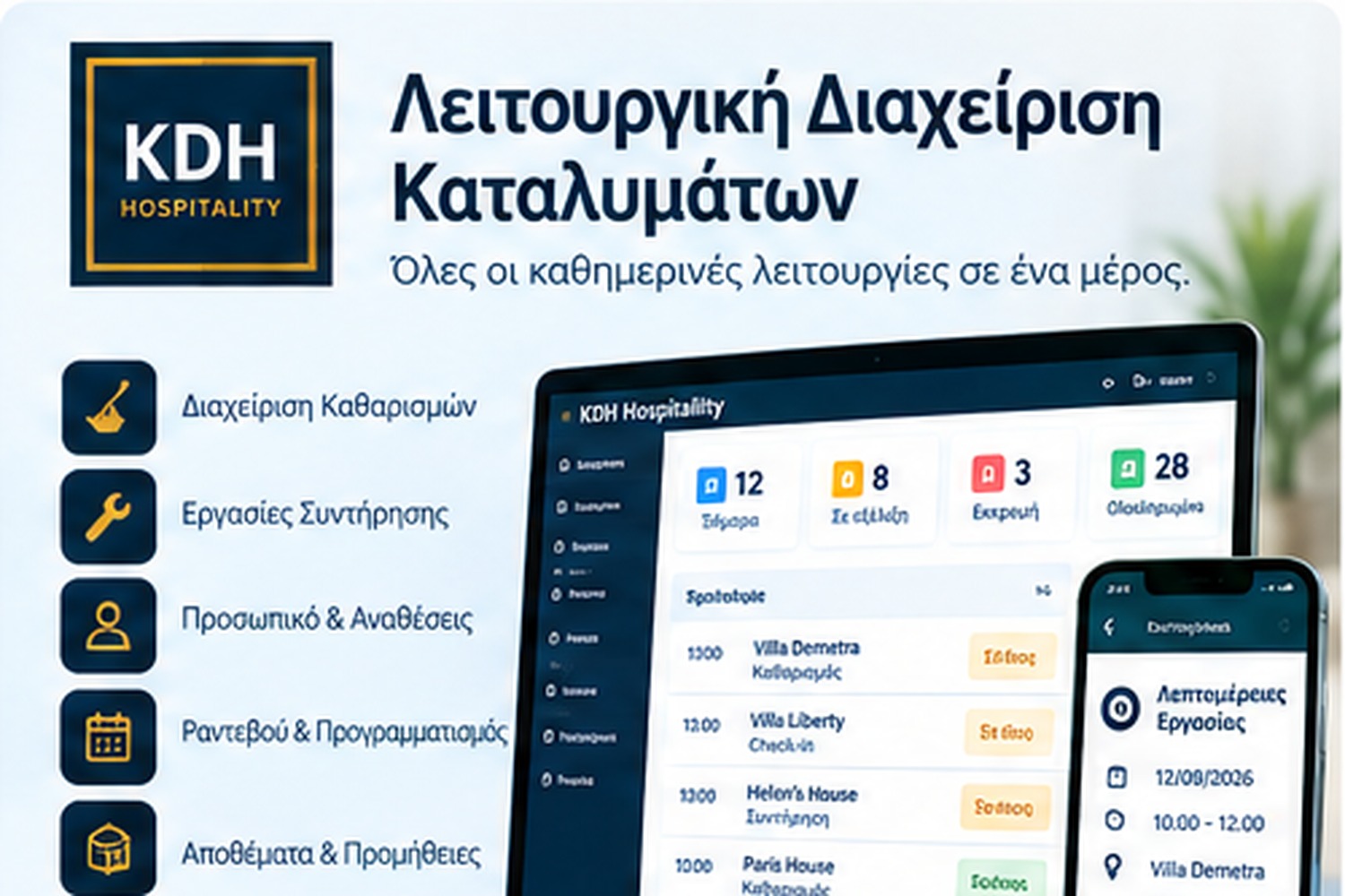 KDH Hospitality Operations Portal
