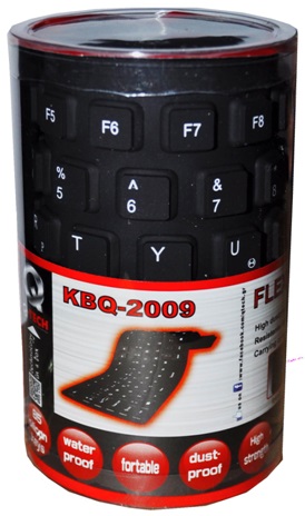 KEYBOARD Q-TECH FLEXIBLE USB KBQ-2009 BL